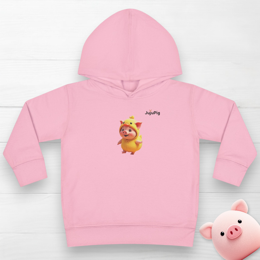 JujuPig Duck - Toddler Fleece Hoodie | Cute Graphic Hoodie for Boys & Girls