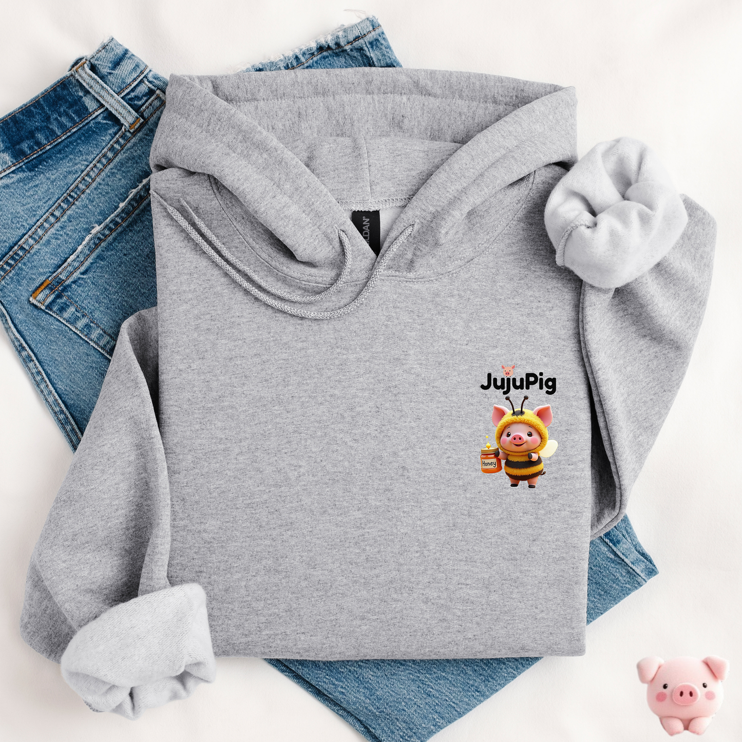 JujuPig Bumblebee - Kids Unisex Hoodie | Graphic Hoodie for Boys & Girls