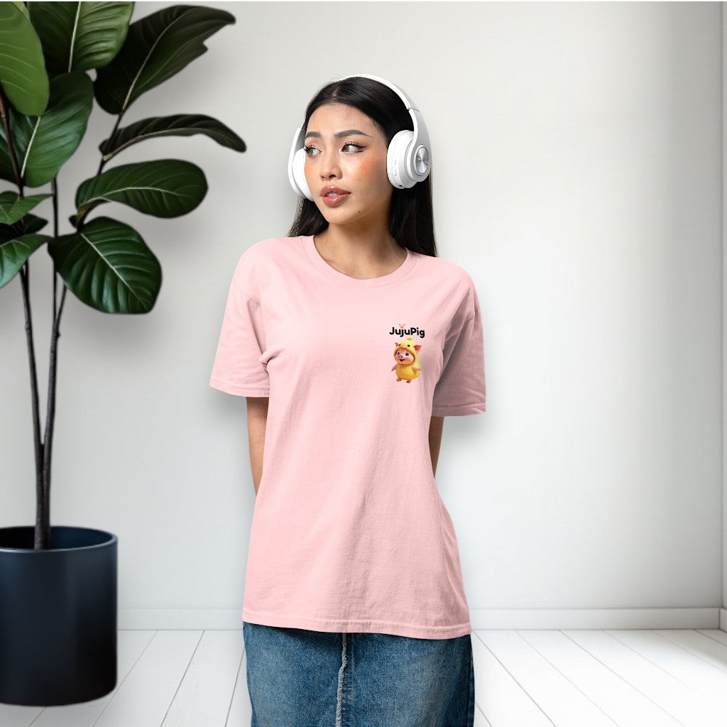 JujuPig Duck - Adult Unisex Jersey T-shirt | Graphic Tee for Men & Women