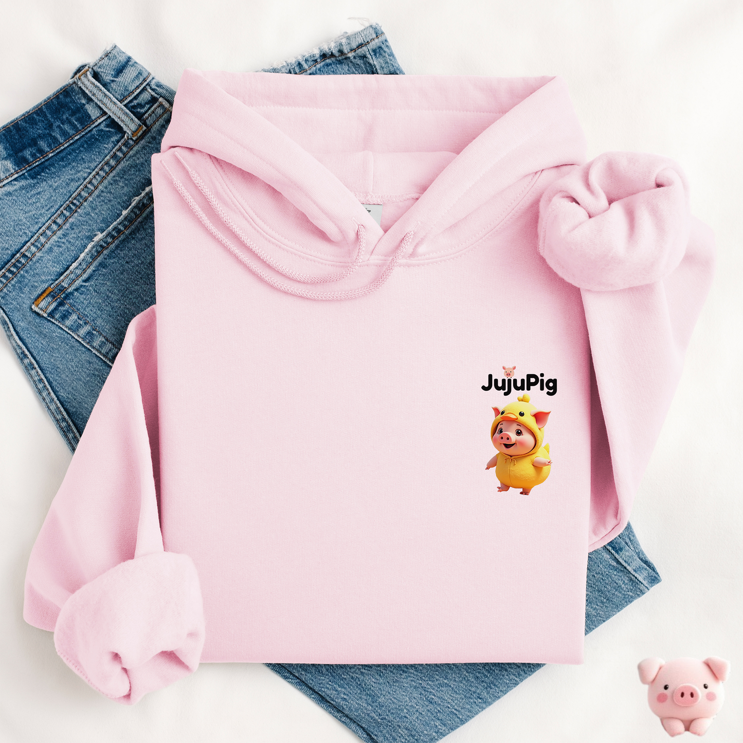 JujuPig Duck - Adult Unisex Hoodie | Graphic Hoodie for Men & Women