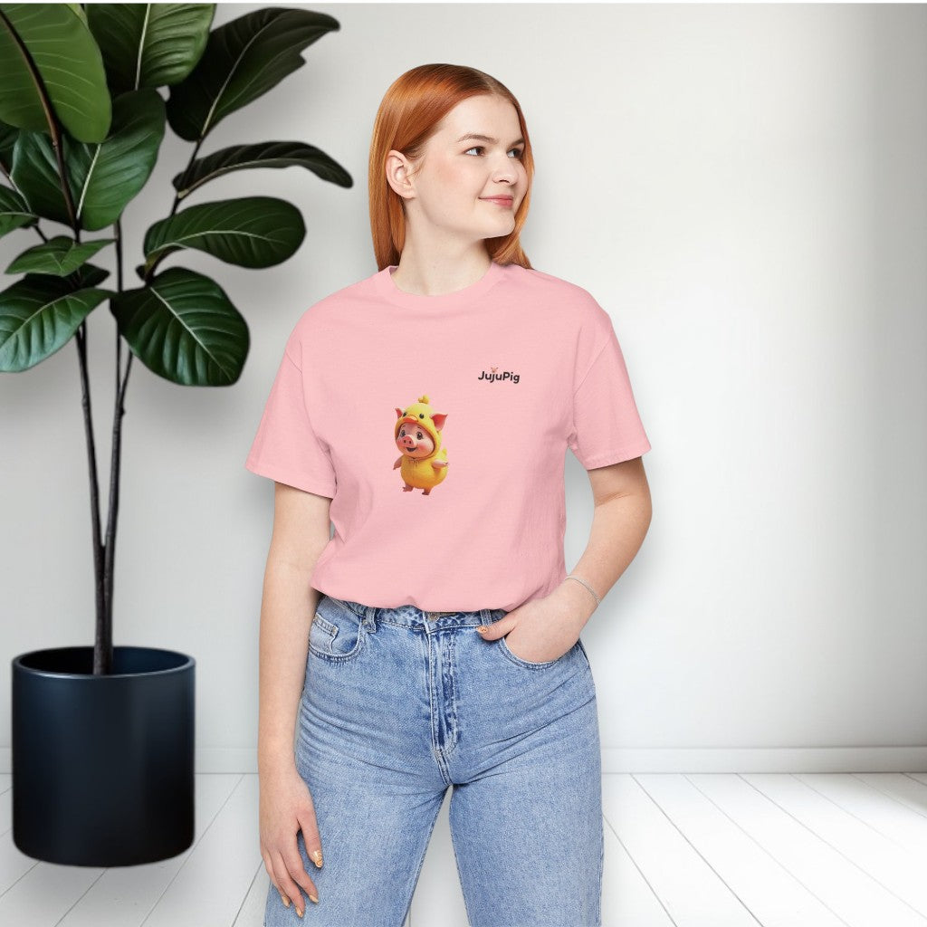 JujuPig Duck - Adult Unisex Jersey T-shirt | Graphic Tee for Men & Women