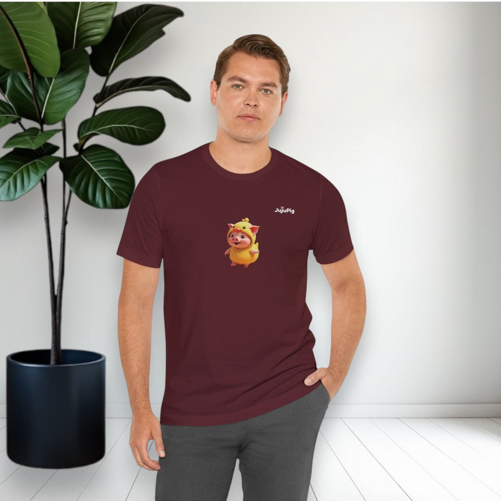 JujuPig Duck - Adult Unisex Jersey T-shirt | Graphic Tee for Men & Women