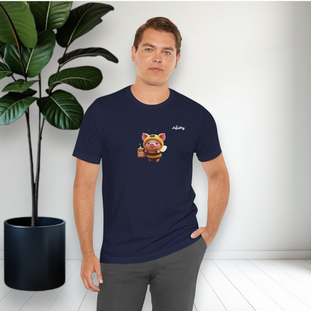 JujuPig Bumblebee - Adult Unisex Jersey T-shirt | Graphic Tee for Men & Women