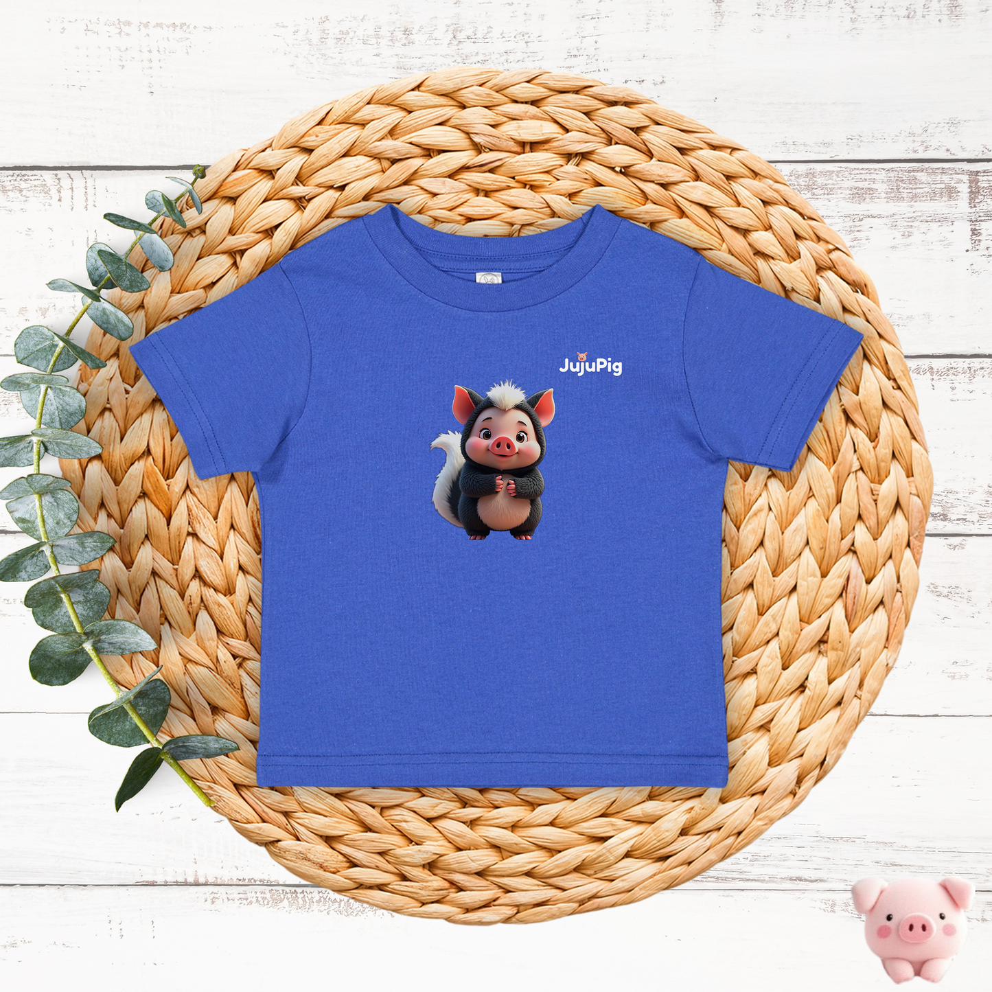 JujuPig Skunk - Infant Fine Jersey T-shirt | Cute Graphic Tee for Baby Boys & Girls