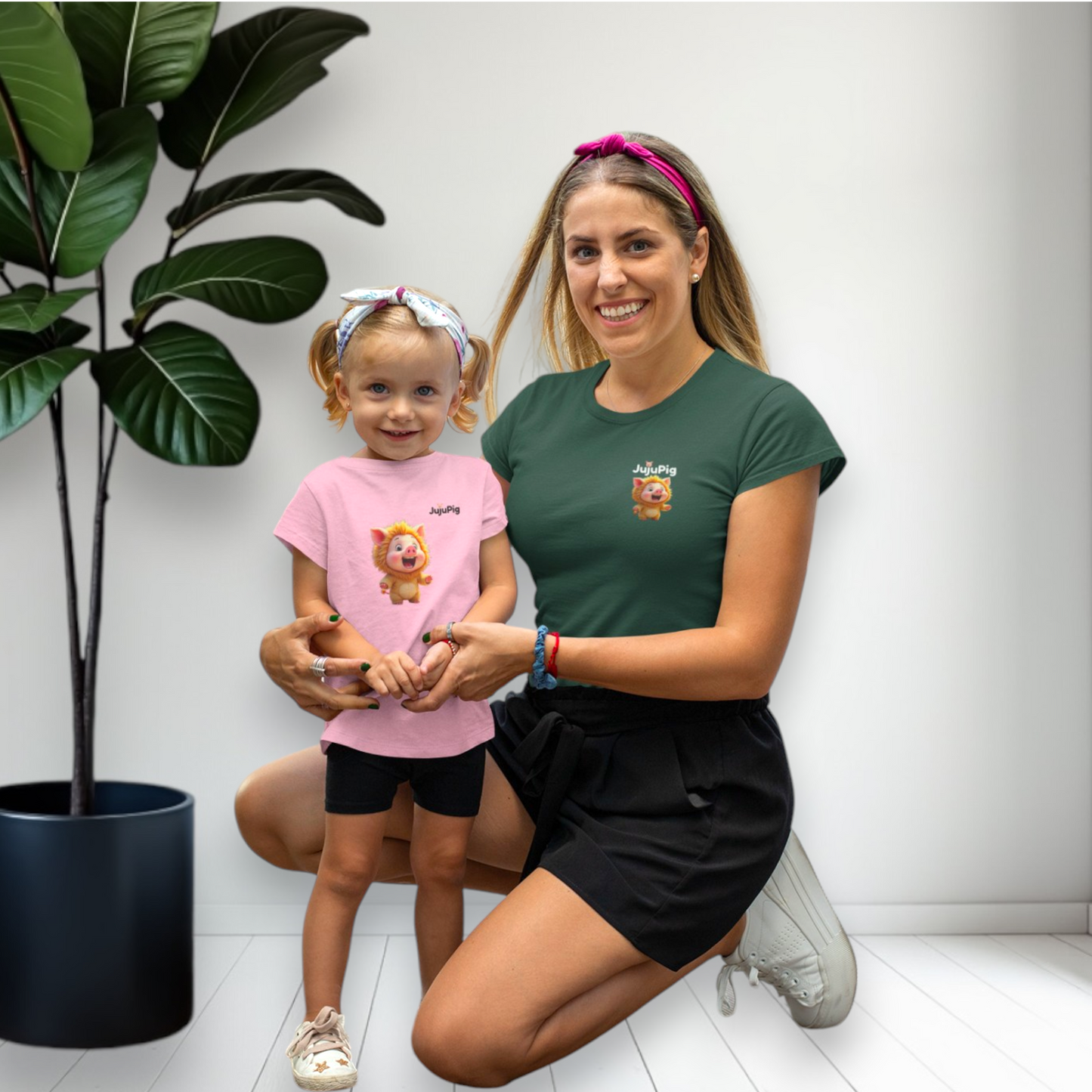 JujuPig Lion - Toddler Fine Jersey T-shirt | Cute Graphic Tee for Baby Boys & Girls