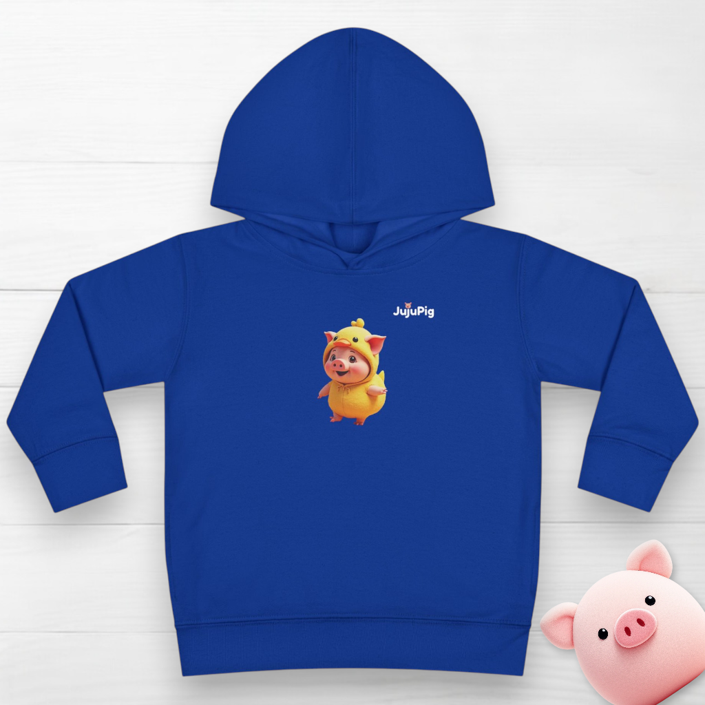 JujuPig Duck - Toddler Fleece Hoodie | Cute Graphic Hoodie for Boys & Girls