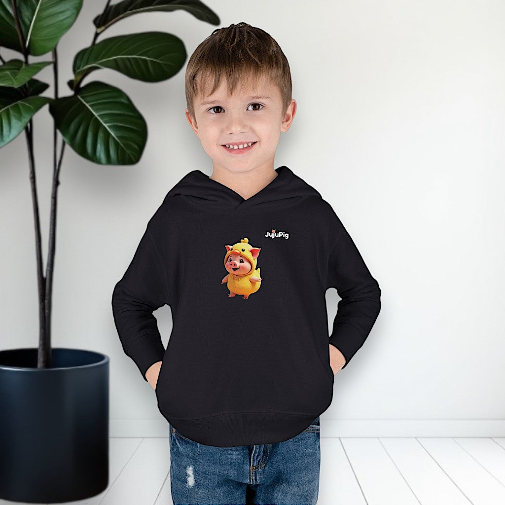 JujuPig Duck - Toddler Fleece Hoodie | Cute Graphic Hoodie for Boys & Girls