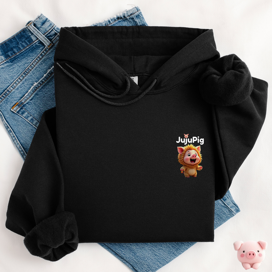 JujuPig Lion - Kids Unisex Hoodie | Graphic Hoodie for Boys & Girls