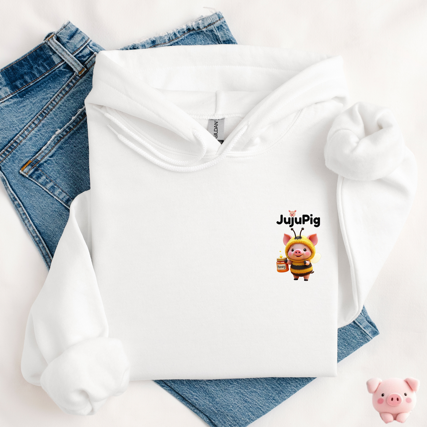 JujuPig Bumblebee - Kids Unisex Hoodie | Graphic Hoodie for Boys & Girls