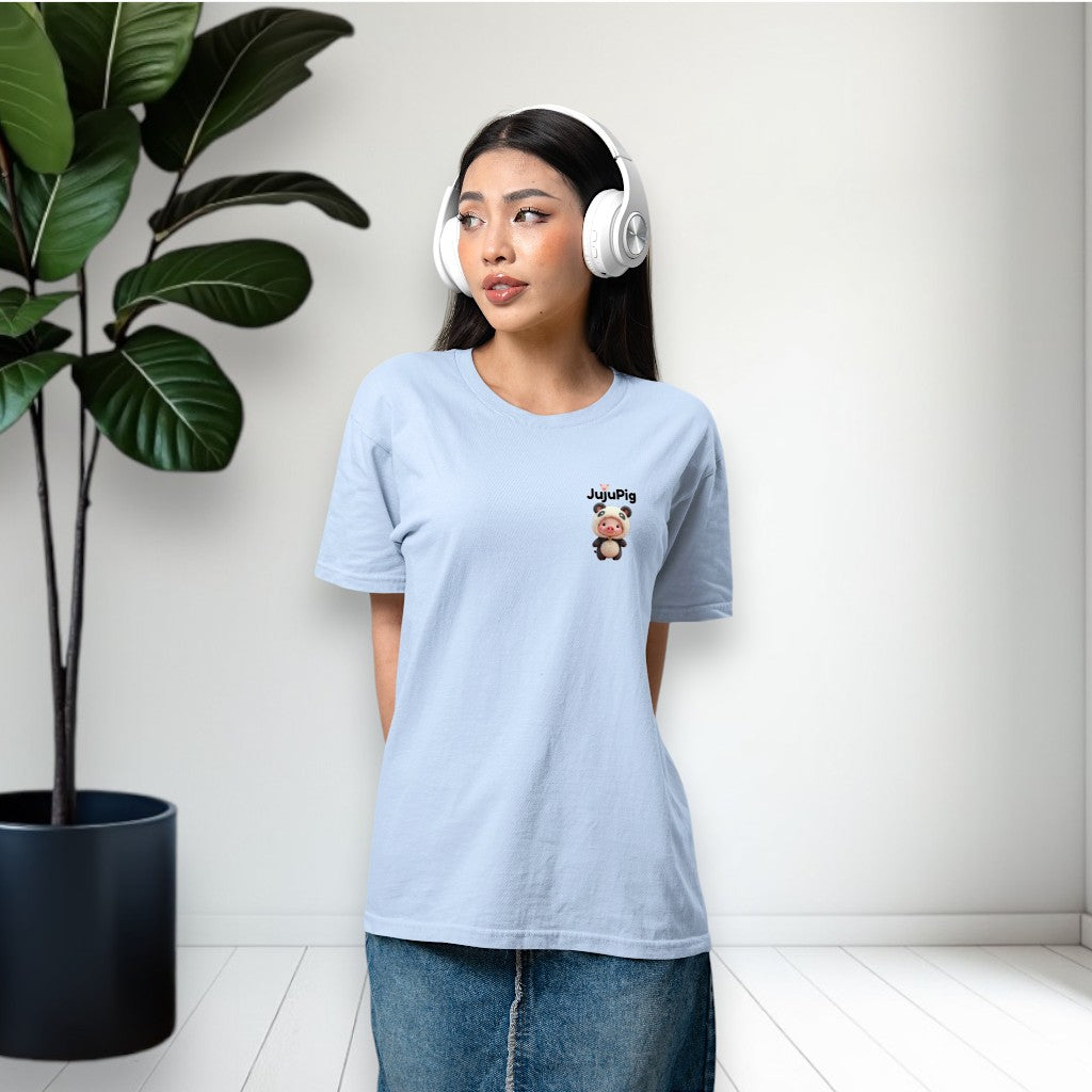 JujuPig Panda - Adult Unisex Jersey T-shirt | Graphic Tee for Men & Women