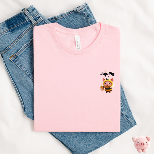 JujuPig Bumblebee - Adult Unisex Jersey T-shirt | Graphic Tee for Men & Women