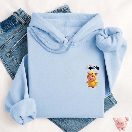 JujuPig Duck - Adult Unisex Hoodie | Graphic Hoodie for Men & Women