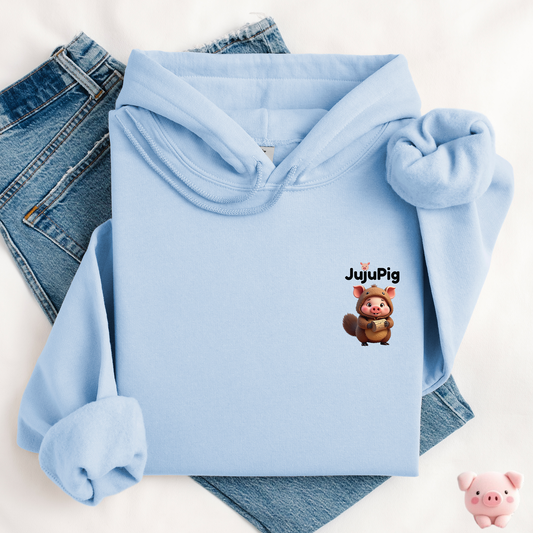 JujuPig Beaver - Adult Unisex Hoodie | Graphic Hoodie for Men & Women