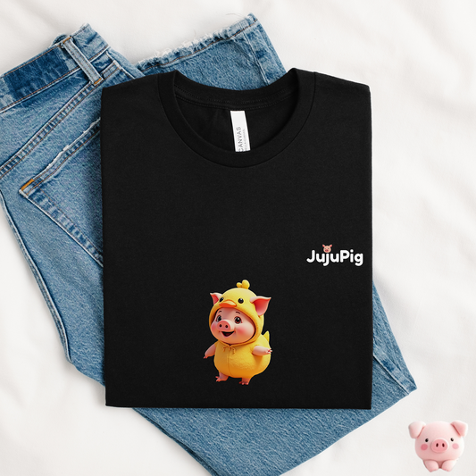JujuPig Duck - Adult Unisex Jersey T-shirt | Graphic Tee for Men & Women