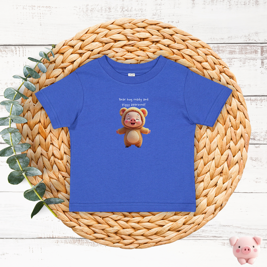 JujuPig Teddy Bear - Infant Fine Jersey T-shirt | Cute Graphic Tee for Baby Boys & Girls
