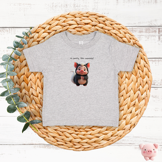 JujuPig Skunk - Infant Fine Jersey T-shirt | Cute Graphic T-shirt for Baby Boys & Girls