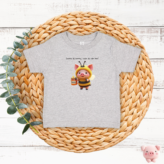 JujuPig Bumblebee - Infant Fine Jersey T-shirt | Cute Graphic Tee for Baby Boys & Girls