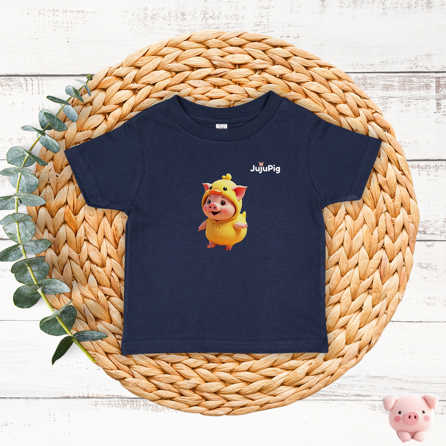 JujuPig Duck - Infant Fine Jersey T-shirt | Cute Graphic Tee for Baby Boys & Girls
