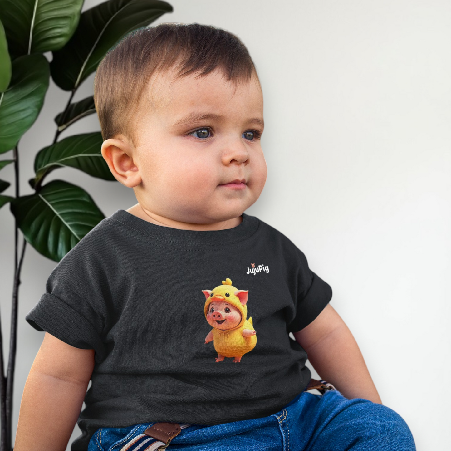 JujuPig Duck - Infant Fine Jersey T-shirt | Cute Graphic Tee for Baby Boys & Girls