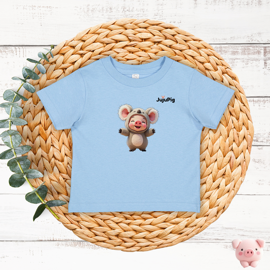 JujuPig Koala - Infant Fine Jersey T-shirt | Cute Graphic Tee for Baby Boys & Girls