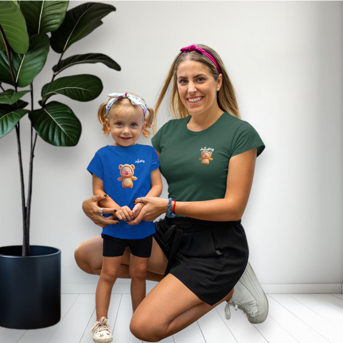 JujuPig Teddy Bear - Toddler Fine Jersey T-shirt | Cute Graphic Tee for Baby Boys & Girls