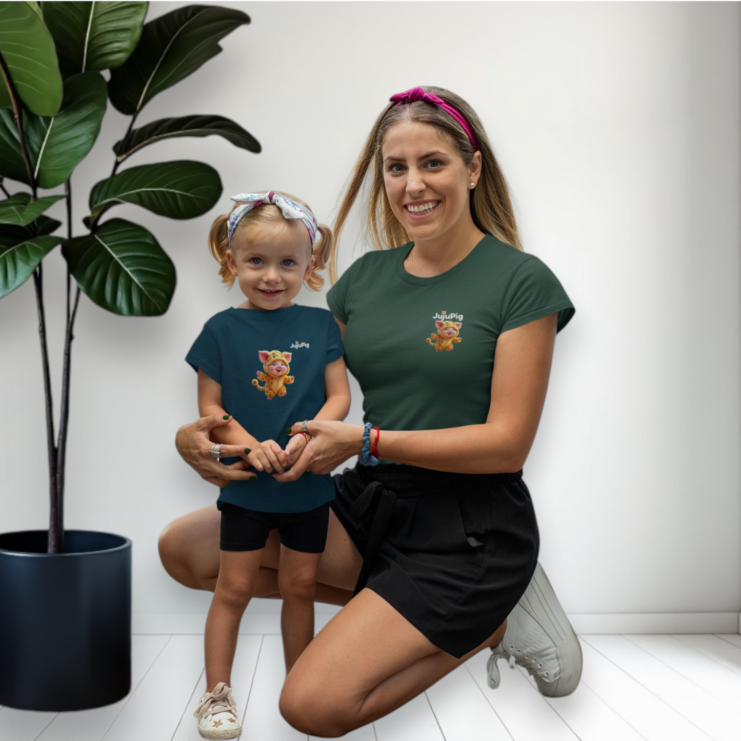 JujuPig Cheetah - Toddler Fine Jersey T-shirt | Cute Graphic Tee for Baby Boys & Girls